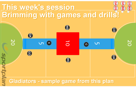 Netball game - Gladiators