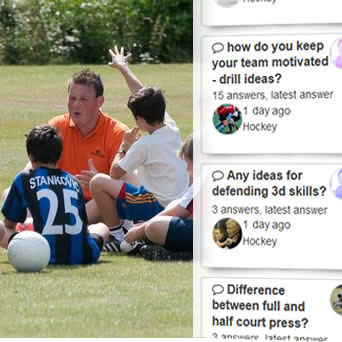 Sport coaching and answers