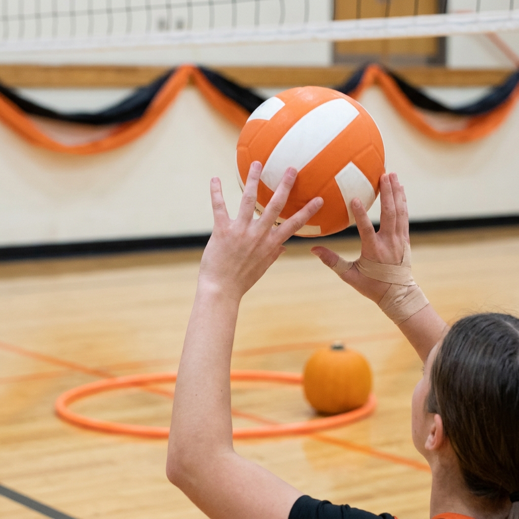 A Halloween Training Session for Junior Volleyball